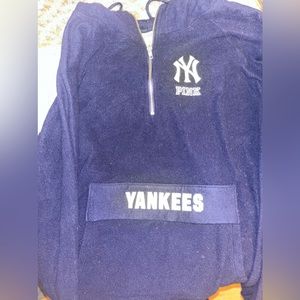 pink/yankees hoodie
